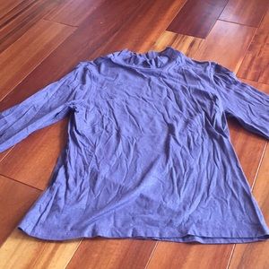 COLDWATER CREEK PURPLE METALLIC TURTLENECK